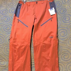 Outdoor Research Skyward Softshell Ski Pants color Umber